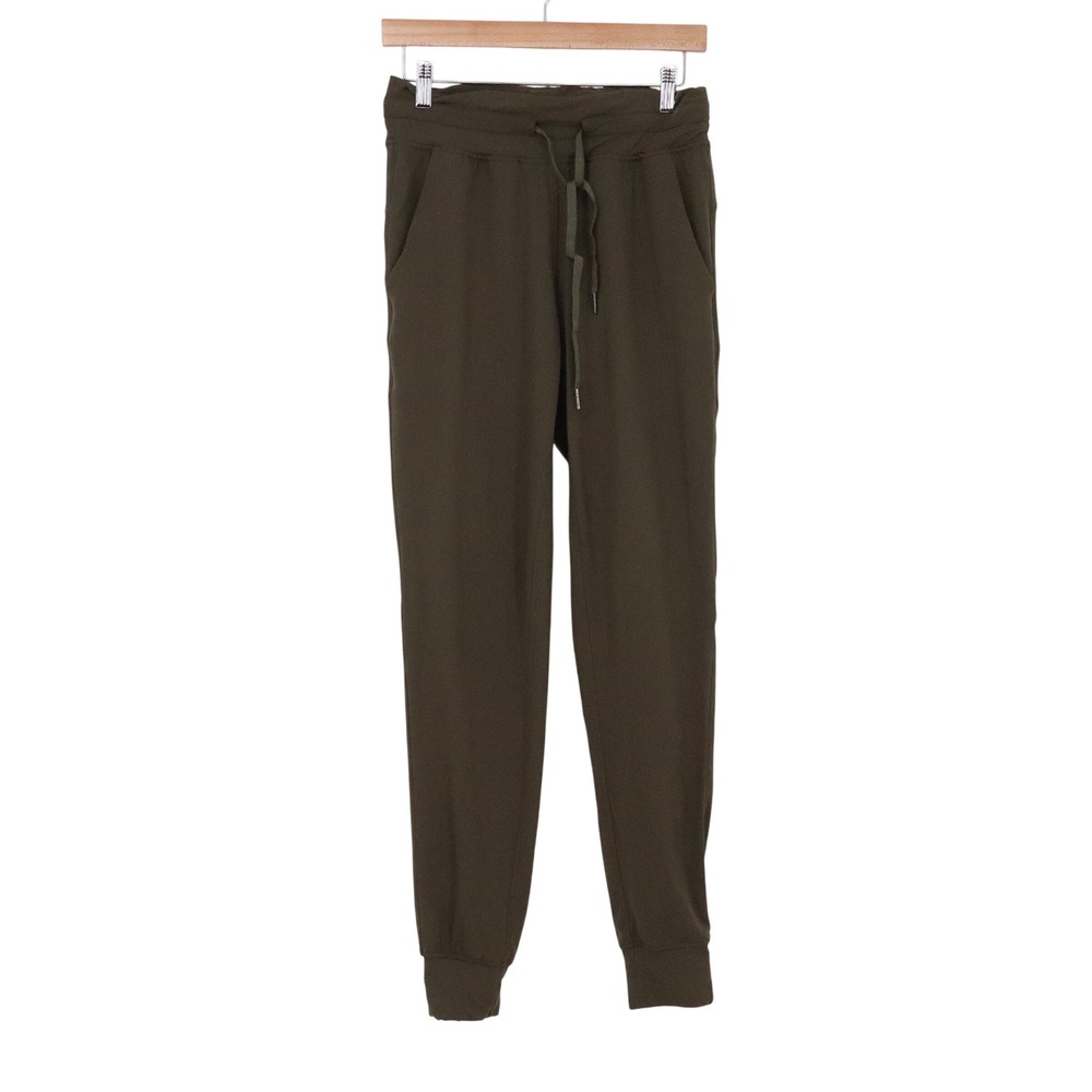 Zyia Active Joggers Womens L Unwind Olive Green Performance Stretch Excellent